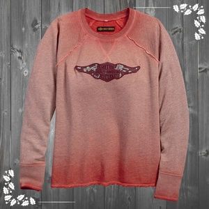Harley-Davidson® Logo Raglan Pull Over MEDIUM NWT
